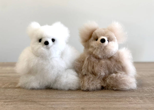 Micro Alpaca Stuffed Animal - Bear
